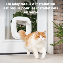 Charger l&#39;image dans la galerie, Adapteur pour fixation sur verre pour chatière pour grands chats
